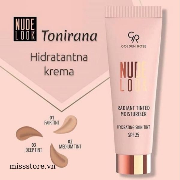 Kem Lót Dưỡng Ẩm GR nude Look Radiant Tinted Kem Lót Dưỡng Ẩm GR nude Look Radiant Tinted