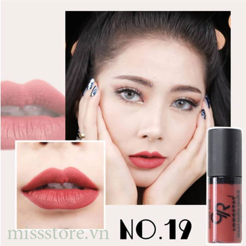 Son Kem Lì Golden Rose Liquyd Matte Lipstick Mini 19 Son Kem Lì Golden Rose Liquyd Matte Lipstick Mini 19