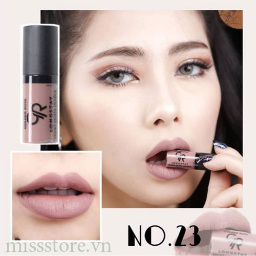 Son Kem Lì Golden Rose Liquyd Matte Lipstick Mini 23 Son Kem Lì Golden Rose Liquyd Matte Lipstick Mini 23