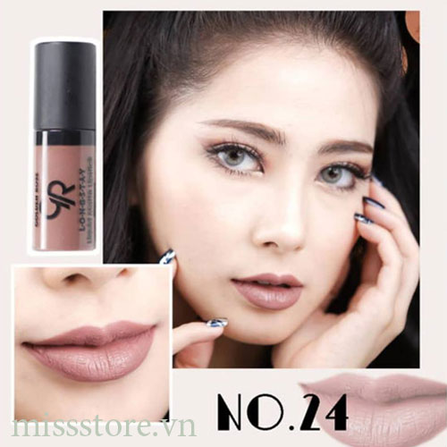 Son Kem Lì Golden Rose Liquyd Matte Lipstick Mini 24 Son Kem Lì Golden Rose Liquyd Matte Lipstick Mini 24