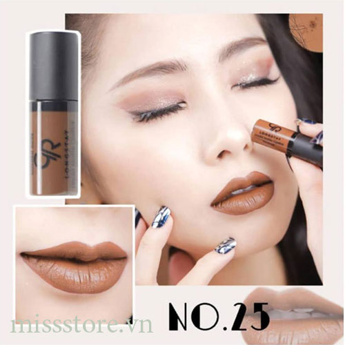 Son Kem Lì Golden Rose Liquyd Matte Lipstick Mini 25 Son Kem Lì Golden Rose Liquyd Matte Lipstick Mini 25