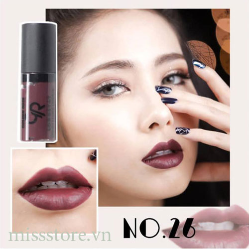 Son Kem Lì Golden Rose Liquyd Matte Lipstick Mini 26 Son Kem Lì Golden Rose Liquyd Matte Lipstick Mini 26