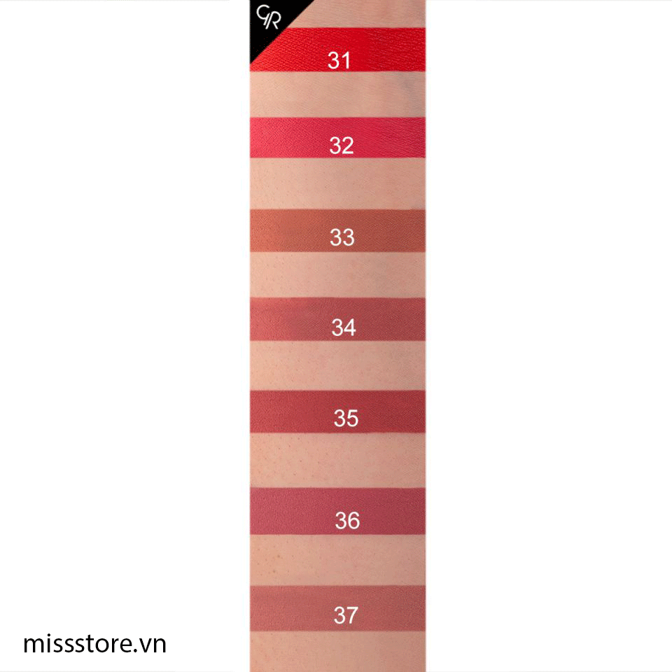 Son Kem Lì Golden Rose Longstay Liquyd Matte lipstick 31, 32, 33, 34, 35, 36, 37 Son Kem Lì Golden Rose Longstay Liquyd Matte lipstick 31, 32, 33, 34, 35, 36, 37