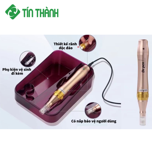 Máy lăn kim Dr Pen được sử dụng rất phổ biến Máy lăn kim Dr Pen được sử dụng rất phổ biến