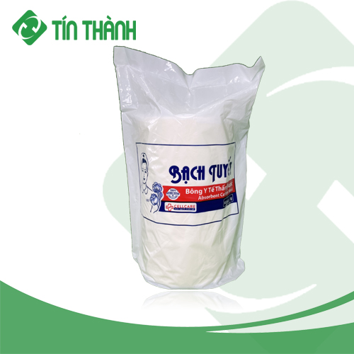 Bông gòn y tế 1kg Bạch Tuyết Bông gòn y tế 1kg Bạch Tuyết