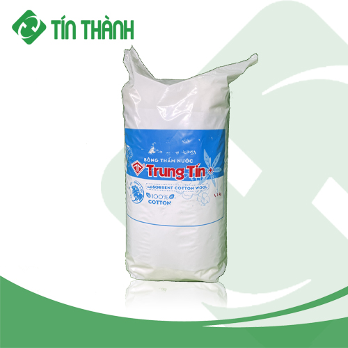 Bông gòn y tế 1kg Trung Tín Bông gòn y tế 1kg Trung Tín