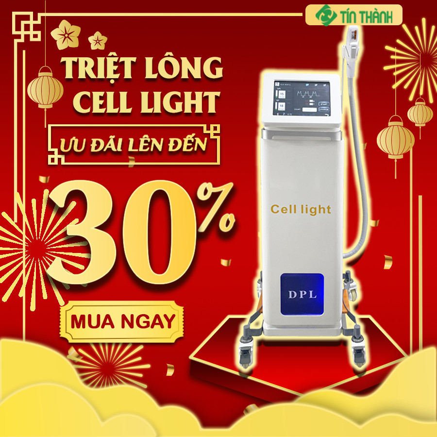 Máy triệt lông Cell Light Thiết bị spa Tín Thành giảm đến 30% Máy triệt lông Cell Light Thiết bị spa Tín Thành giảm đến 30%