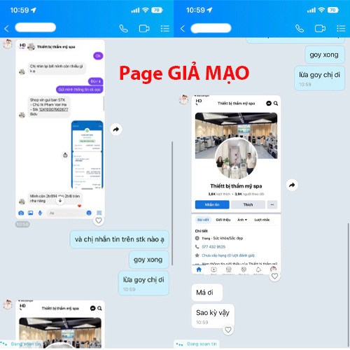 Cảnh báo page lừa đảo, lấy địa chỉ Thiết bị Spa Tín Thành để lừa tiền cọc khách hàng Cảnh báo page lừa đảo, lấy địa chỉ Thiết bị Spa Tín Thành để lừa tiền cọc khách hàng