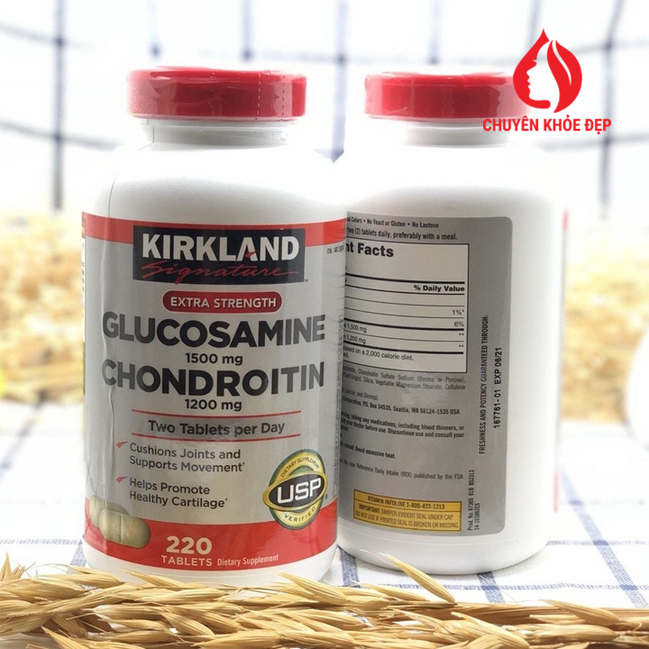 Kirkland Glucosamine 1500mg Chondroitin 1200mg 220 viên