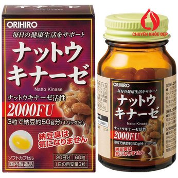 Viên uống giúp phục hồi hỗ trợ điều trị tai biến Nattokinase 2000FU Orihiro