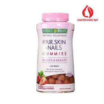 Kẹo dẻo đẹp da - tóc - móng Hair Skin Nails Gummies 230 viên của Mỹ