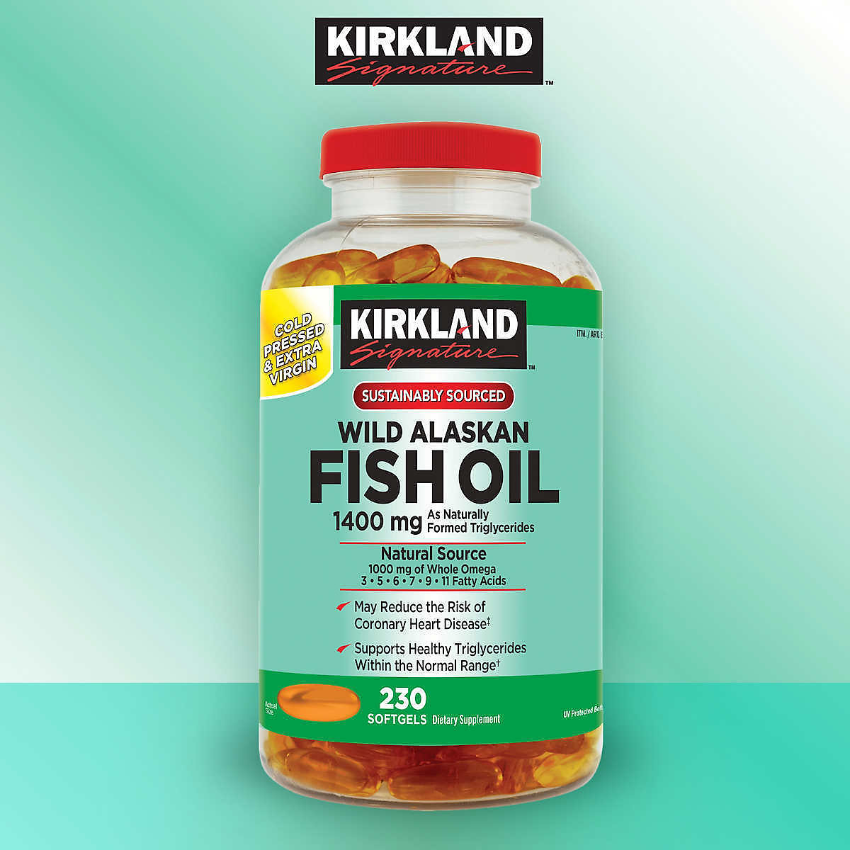 Dầu cá Kirkland Wild Alaskan Fish Oil 1400mg