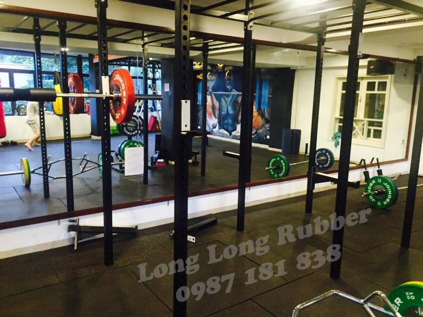 Giá gạch cao su cho các phòng tập gym Giá gạch cao su cho các phòng tập gym
