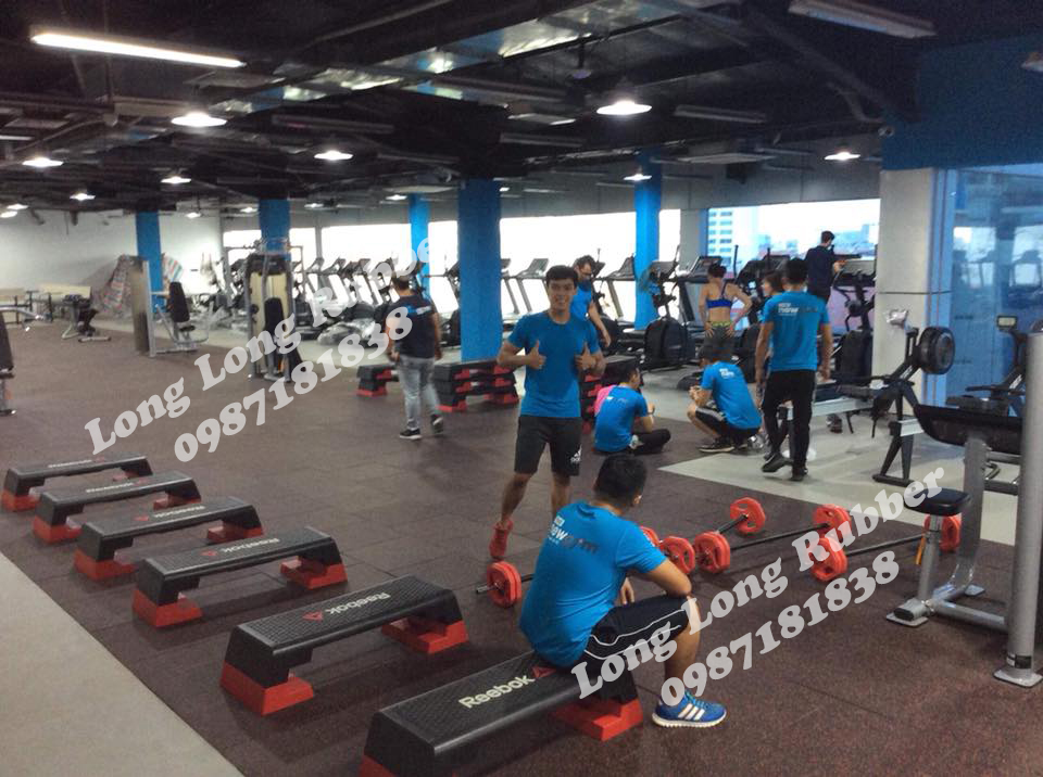 Giá gạch cao su cho các phòng tập gym Giá gạch cao su cho các phòng tập gym