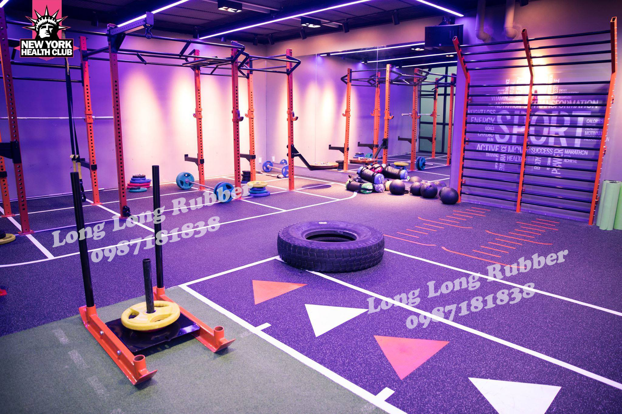 Premium rubber gym flooring mat in Thailand Premium rubber gym flooring mat in Thailand