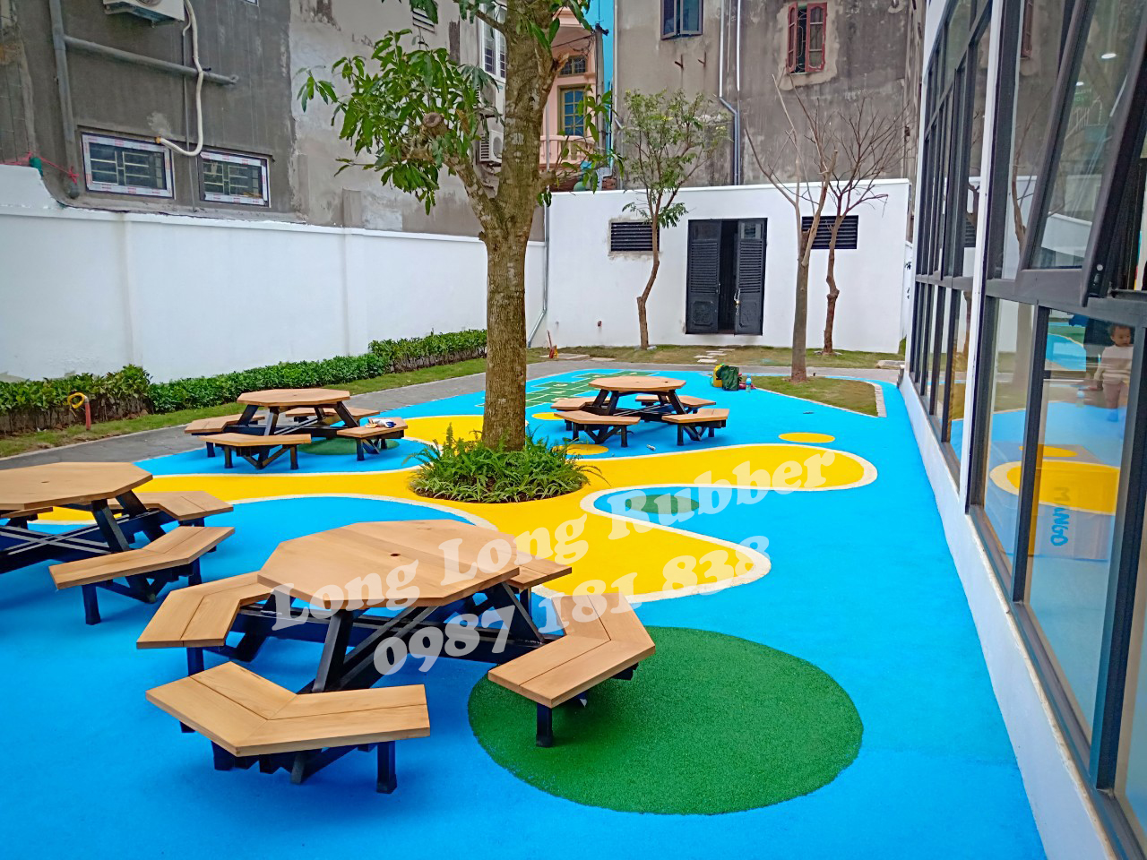 sân chơi trẻ em EPDM sân chơi trẻ em EPDM