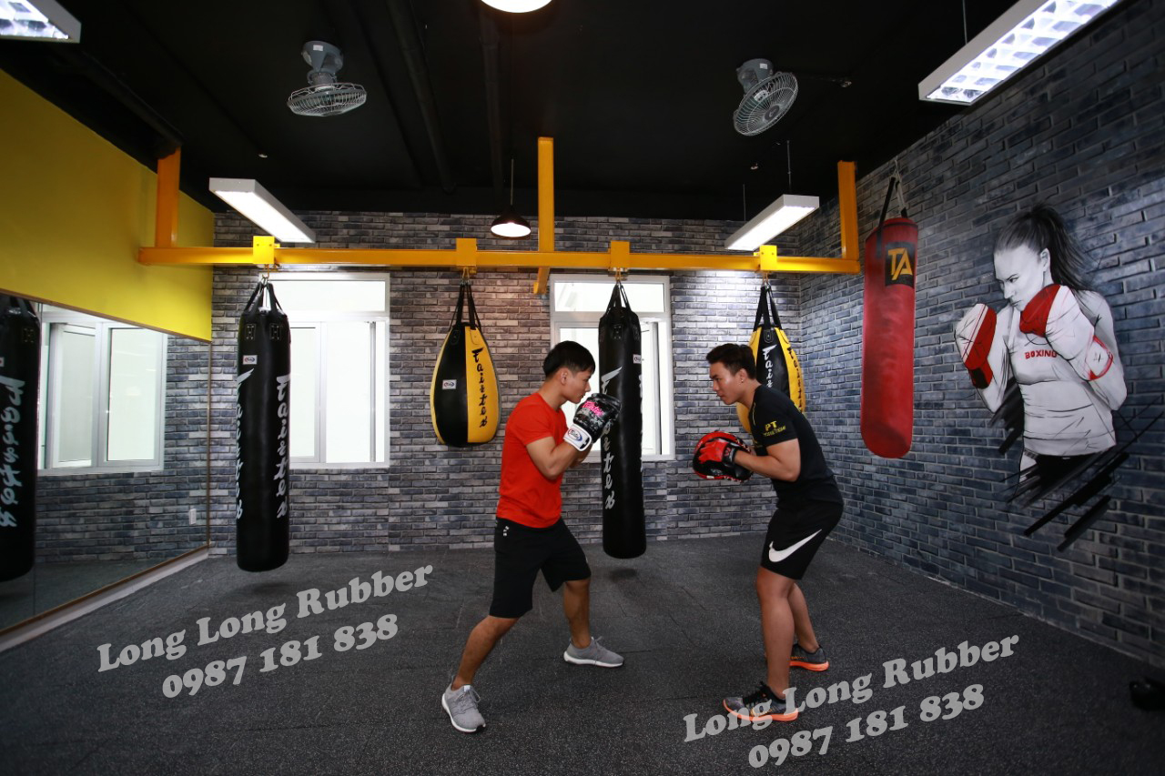 Thảm cao su phòng gym ở Quảng Ninh  Thảm cao su phòng gym ở Quảng Ninh