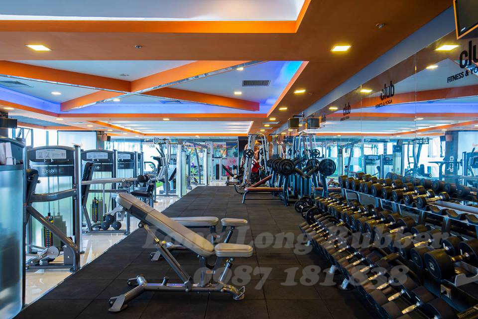 Gạch cao su 500x500mm dày 20mm Gạch cao su 500x500mm dày 20mm