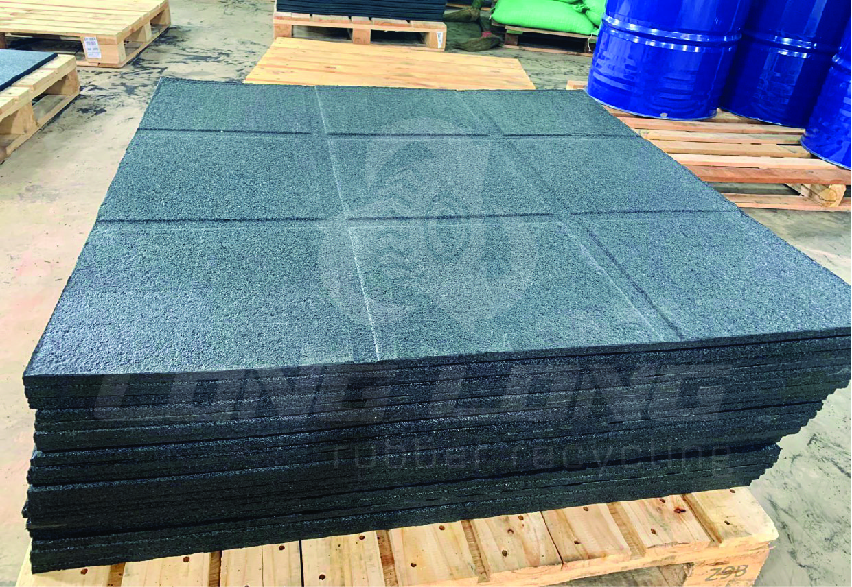 1m x 1m x 15mm Rubber Tiles 1m x 1m x 15mm Rubber Tiles