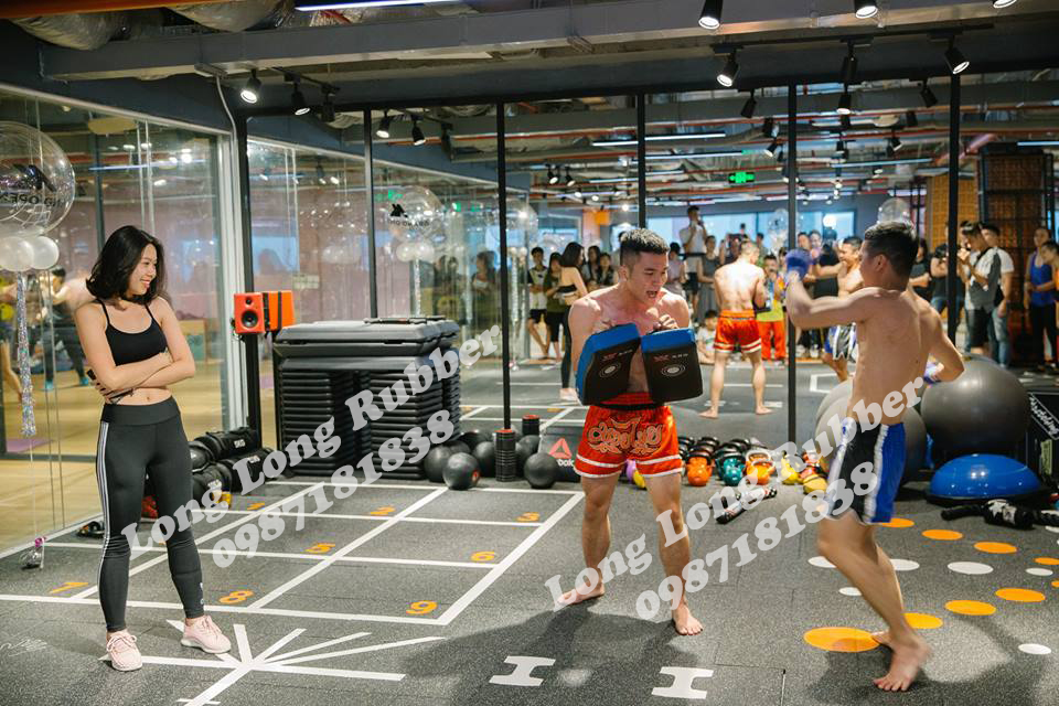 thảm cao su phòng gym ở Hải Phòng thảm cao su phòng gym ở Hải Phòng