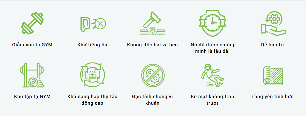 gach cao su san choi