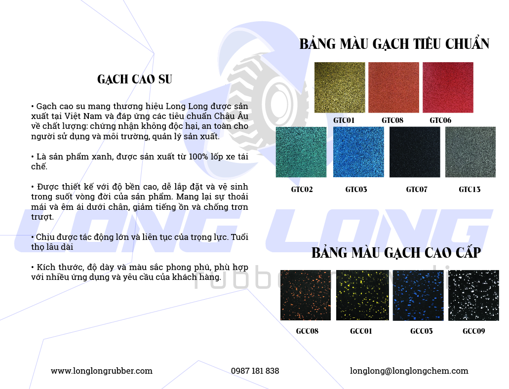 gach cao su san choi