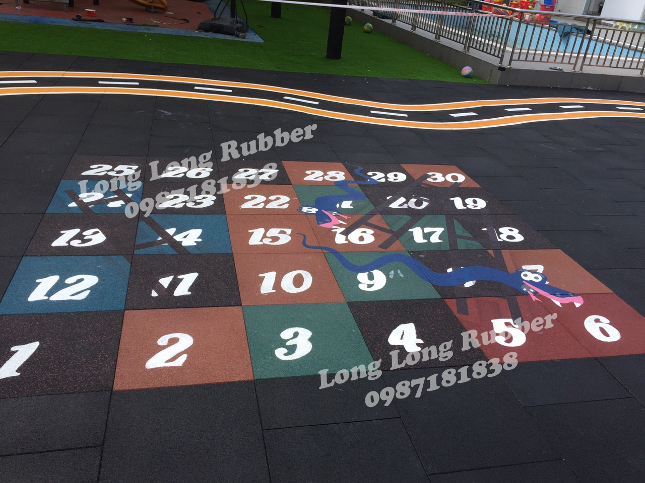 Playfall rubber playground flooring Playfall rubber playground flooring