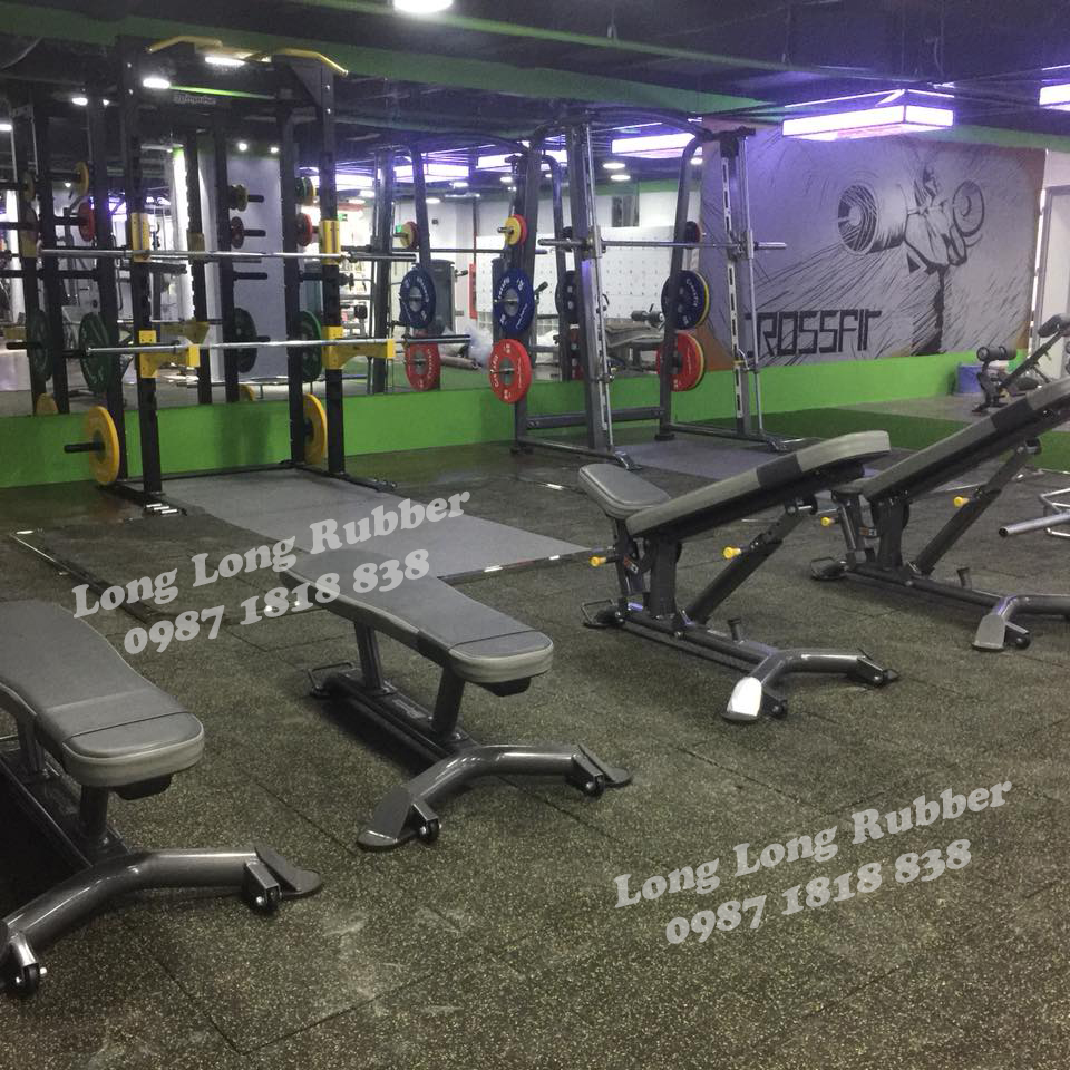 Premium EPDM Grey rubber tile for gym and fitness flooring Premium EPDM Grey rubber tile for gym and fitness flooring