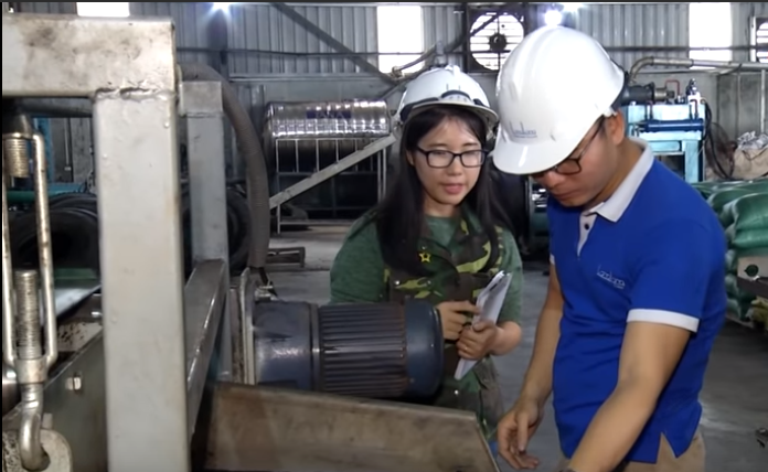 Reclaimed rubber recycling from waste tire Reclaimed rubber recycling from waste tire