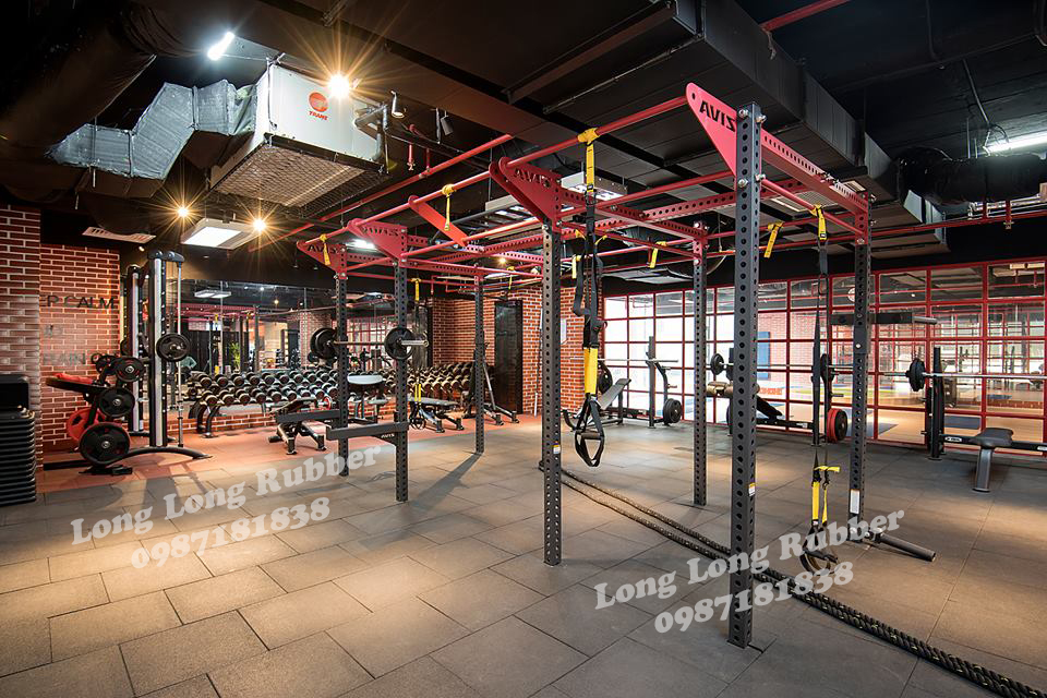 gạch cao su cho phòng gym gạch cao su cho phòng gym
