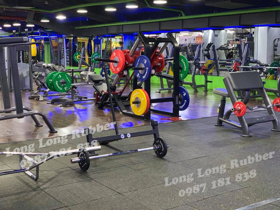 Gạch cao su phòng gym cao cấp Gạch cao su phòng gym cao cấp