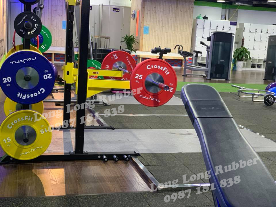 Gạch cao su phòng gym cao cấp Gạch cao su phòng gym cao cấp