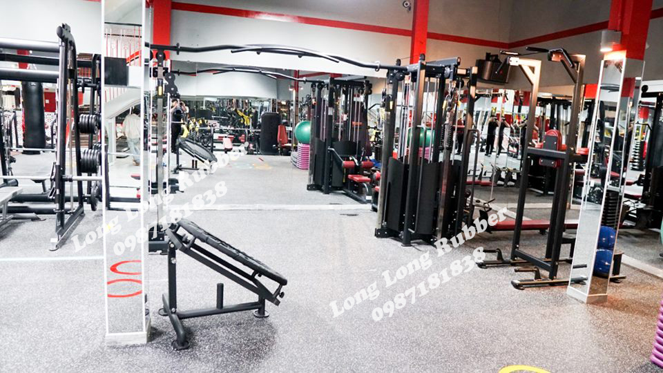Gạch cao su phòng gym ở Khánh Hòa Gạch cao su phòng gym ở Khánh Hòa