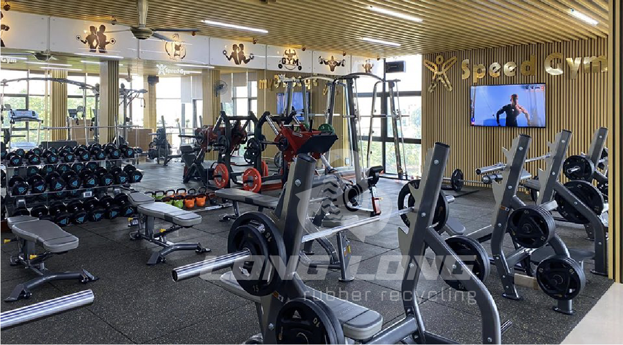 gạch cao su phòng tập gạch cao su phòng tập