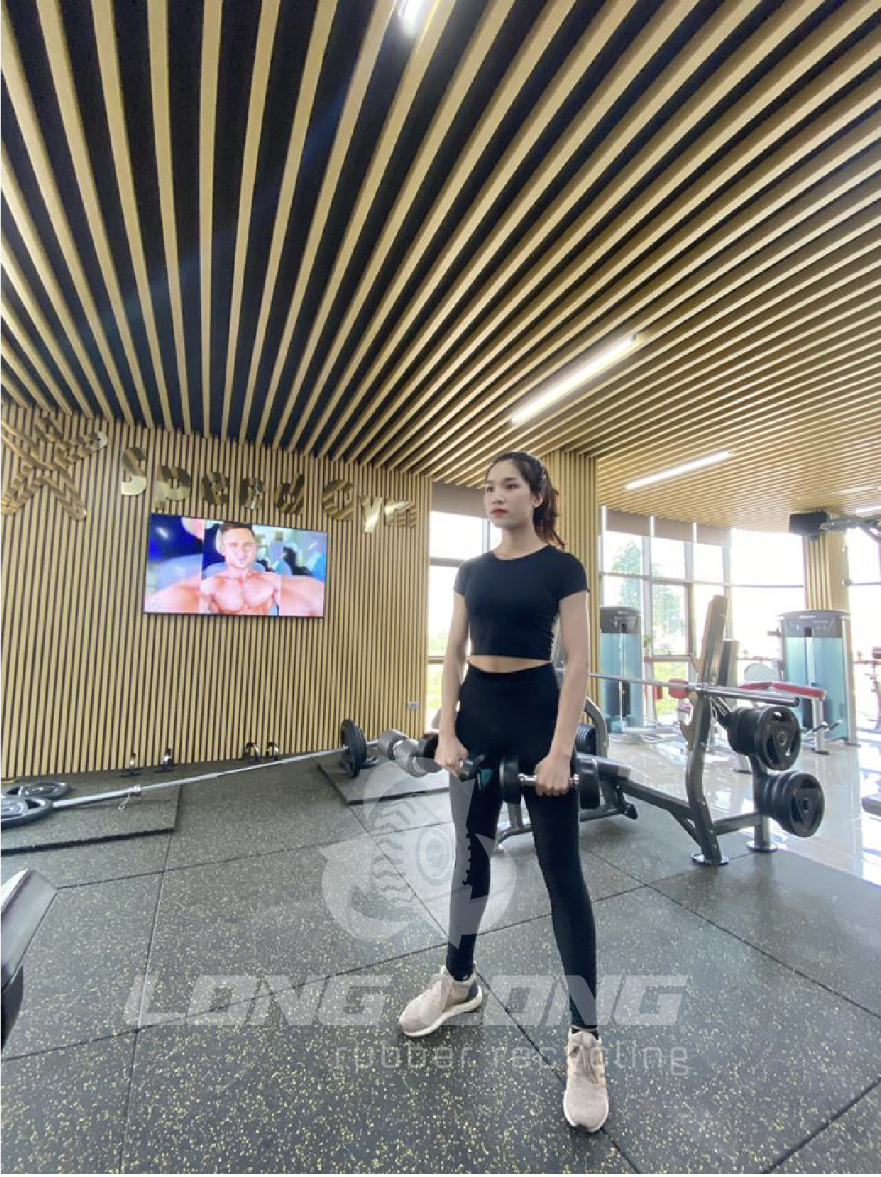 gạch cao su phòng tập gạch cao su phòng tập