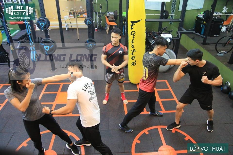 Gạch cao su phòng gym ở Khánh Hòa Gạch cao su phòng gym ở Khánh Hòa