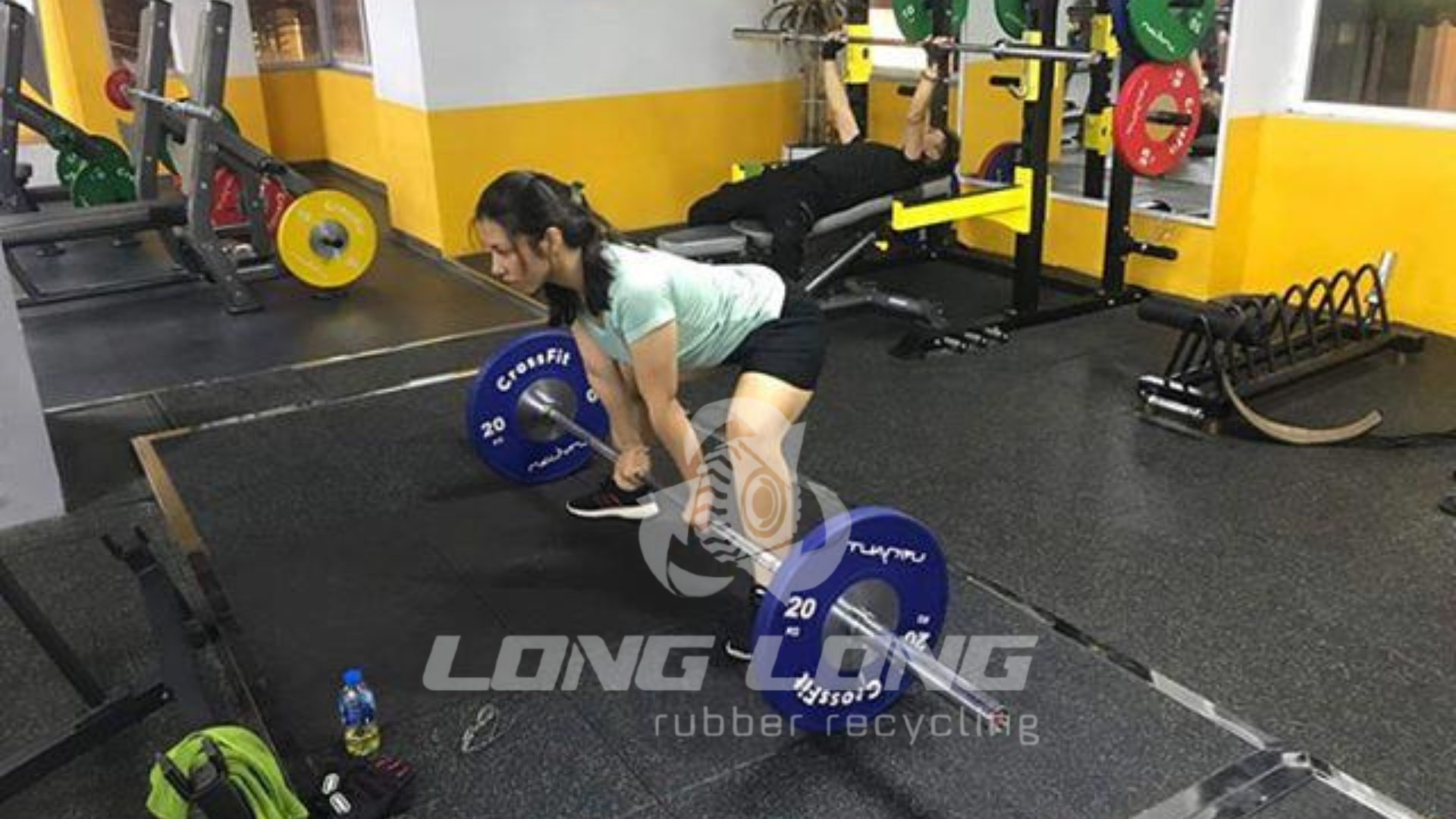 rubber crumb gym floor tiles