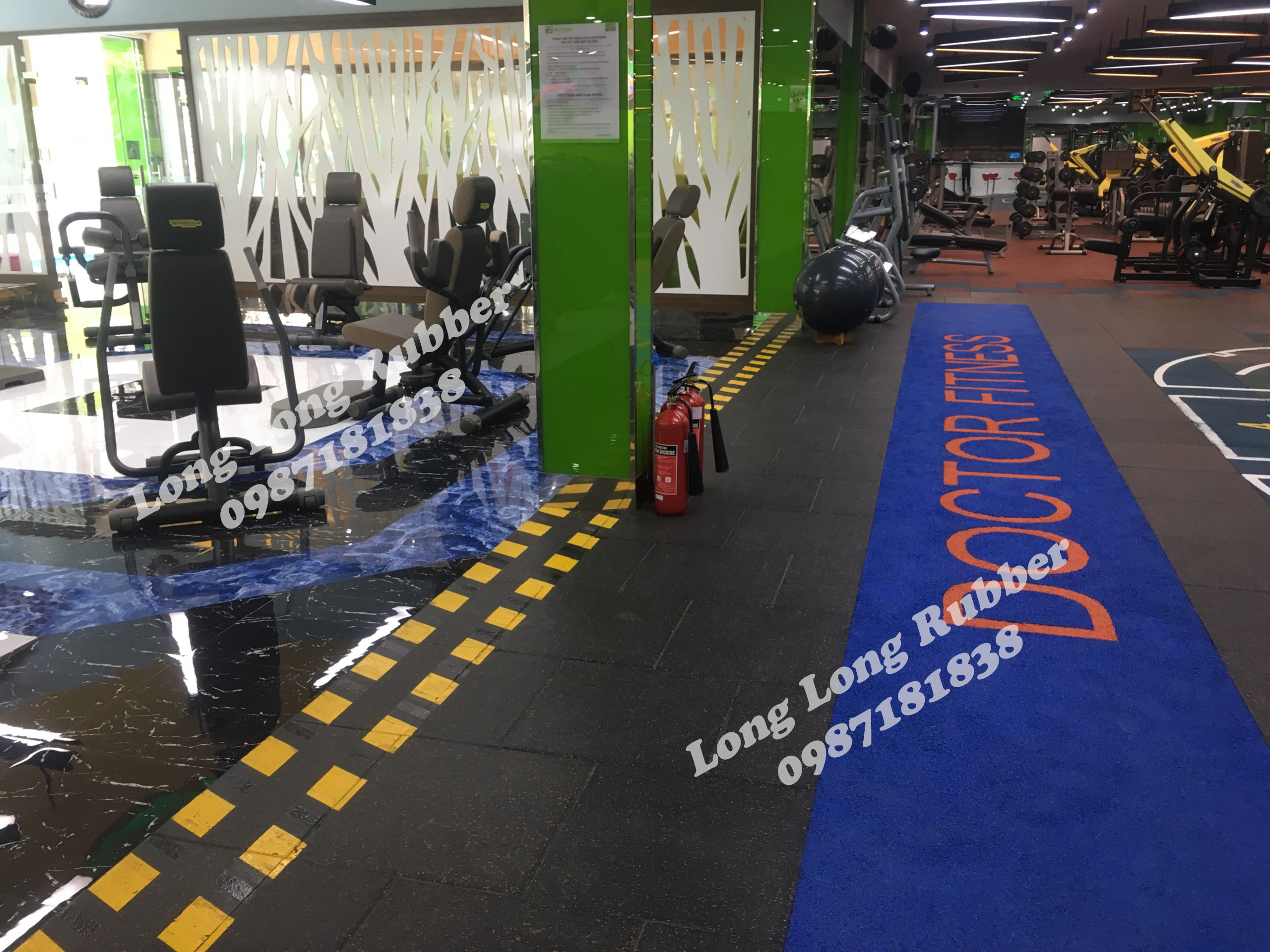 Gạch cao su EPDM phòng gym  Gạch cao su EPDM phòng gym