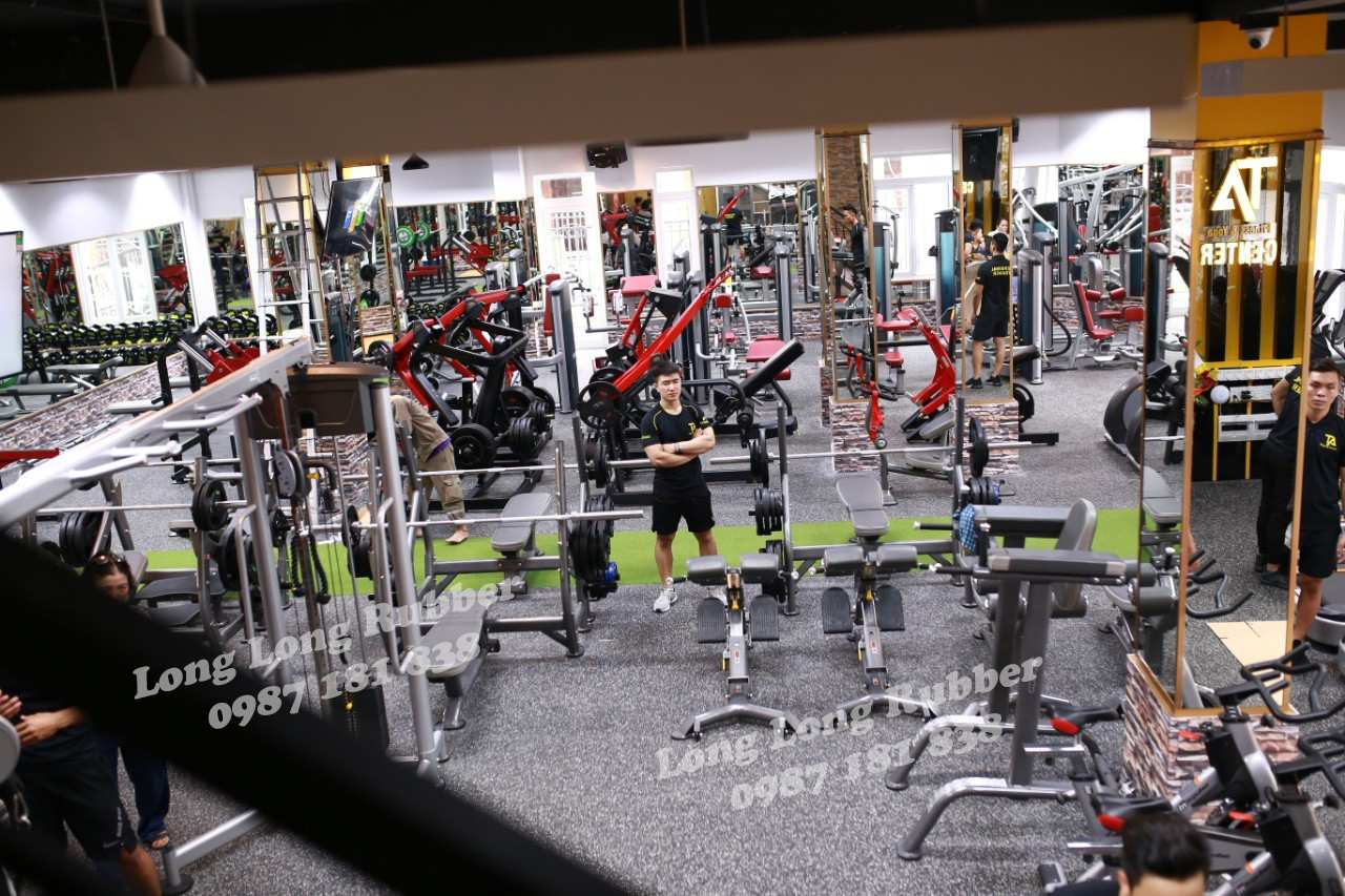 Gạch cao su phòng gym Đà Nẵng Gạch cao su phòng gym Đà Nẵng