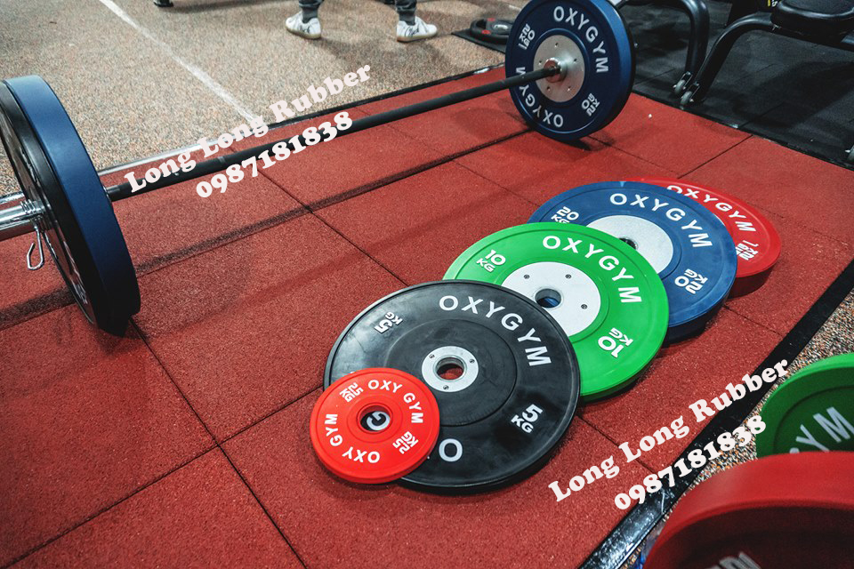 Gạch cao su phòng gym ở Hải Phòng  Gạch cao su phòng gym ở Hải Phòng