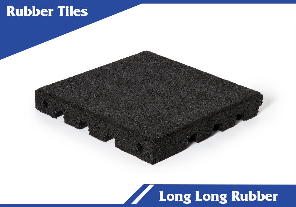 recycled rubber tile for gym flooring