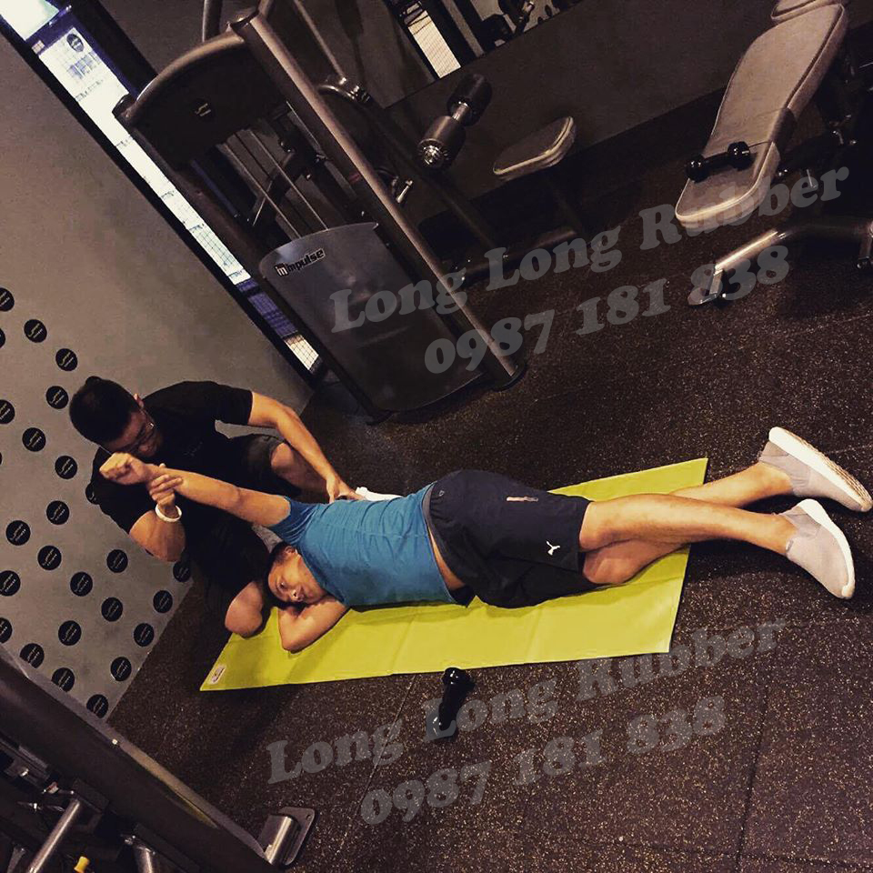 Gạch cao su phòng gym tphcm Gạch cao su phòng gym tphcm