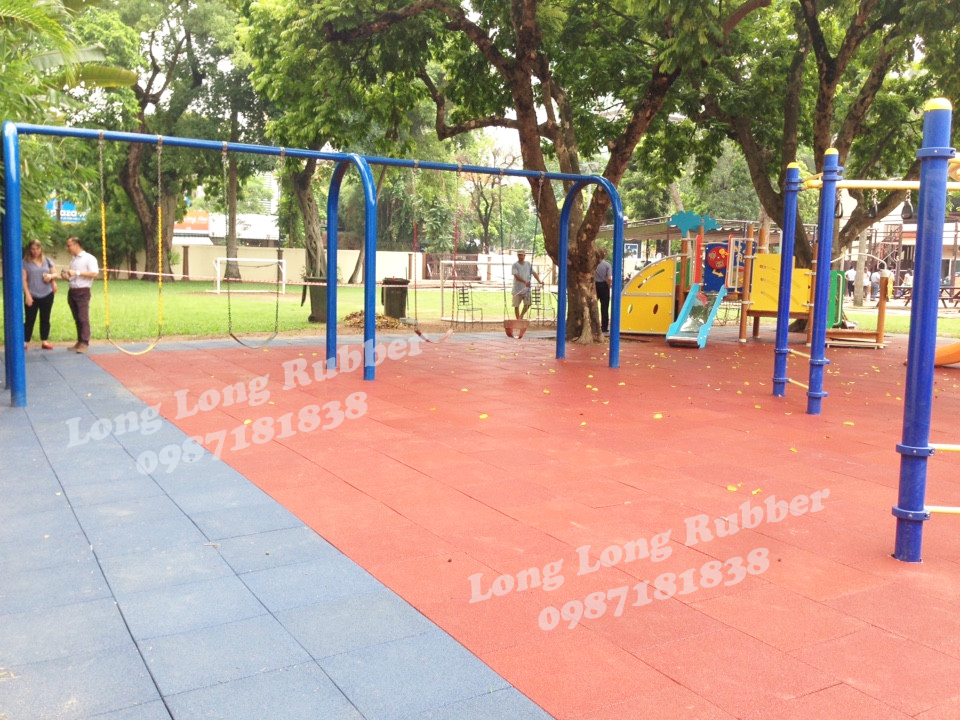 Playground rubber flooring tiles in Indonesia Playground rubber flooring tiles in Indonesia