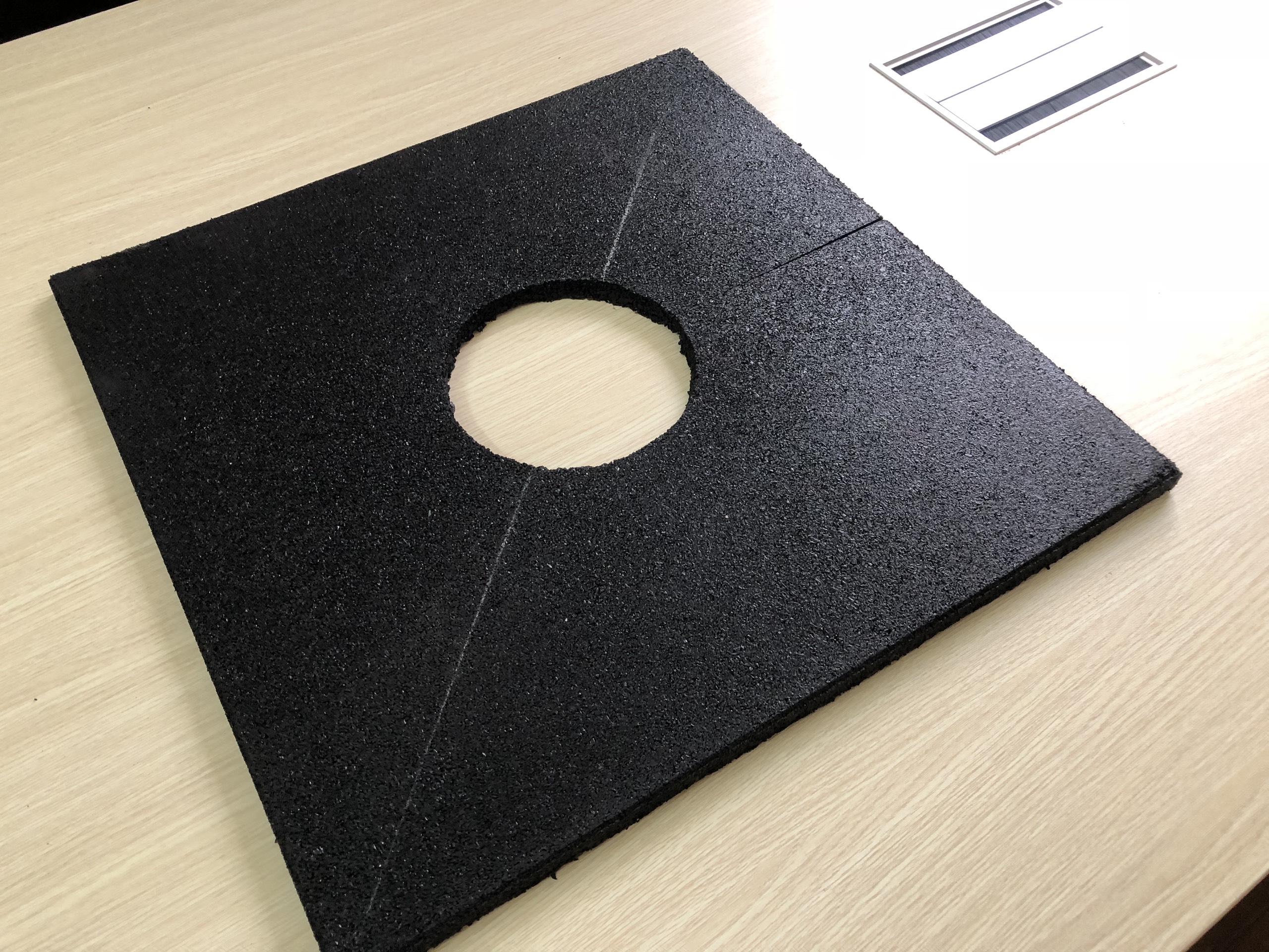 Rubber mulch mat for tree Rubber mulch mat for tree