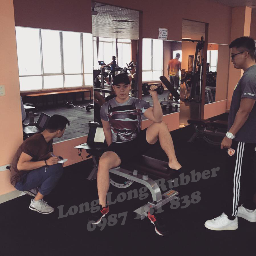 Sàn cao su phòng gym Tphcm Sàn cao su phòng gym Tphcm