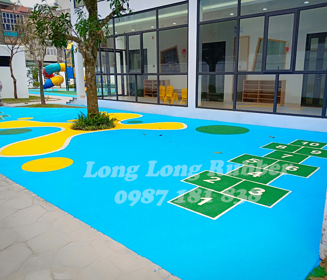 Thi công sân chơi trẻ em EPDM Hà Nội Thi công sân chơi trẻ em EPDM Hà Nội
