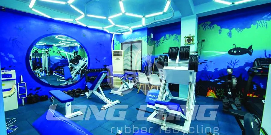 Spring Fitness and Yoga Center – Gym rubber floor covering