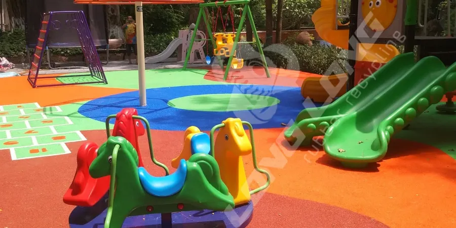 ECOPARK - INSTALLATION EPDM RUBBER FLOORING IN HA NOI