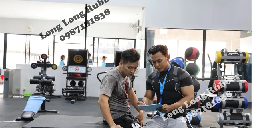 REPEAT FITNESS PROJECT – EPDM rubber gym flooring mat in Cambodia