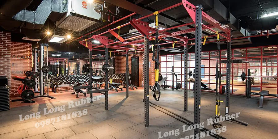 GẠCH CAO SU CHO PHÒNG GYM